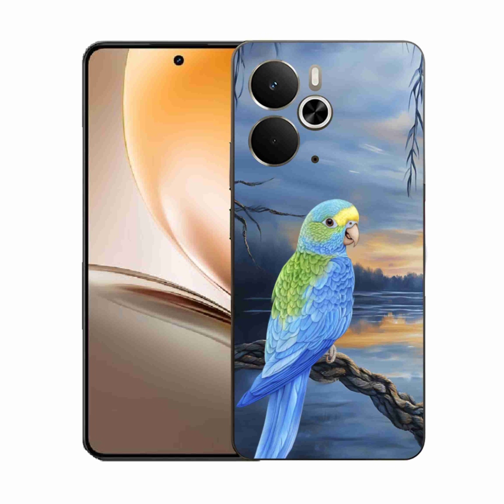 Gelový kryt mmCase na Realme 14T 5G/14 5G - modrý papoušek