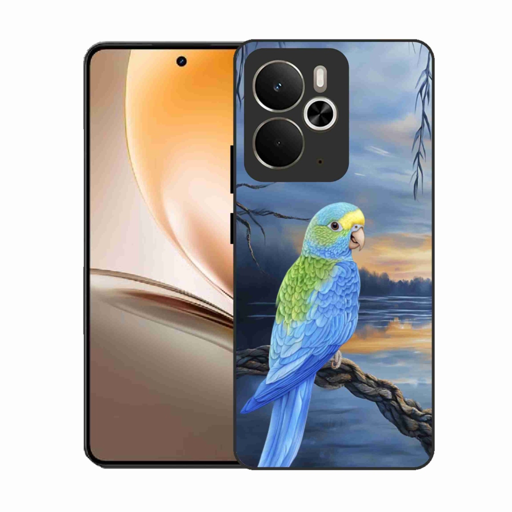 Gelový kryt mmCase na Realme 14T 5G/14 5G - modrý papoušek