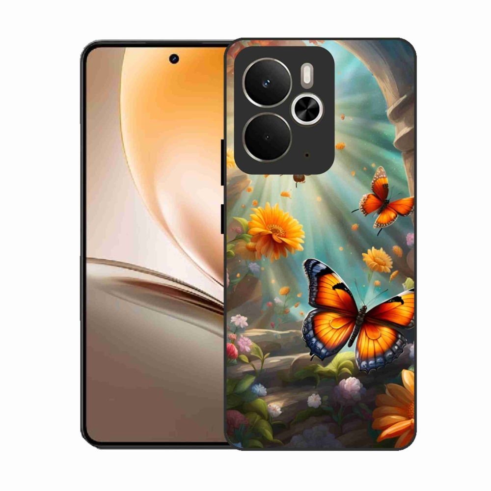 Gelový kryt mmCase na Realme 14T 5G/14 5G - motýlí zahrada 2