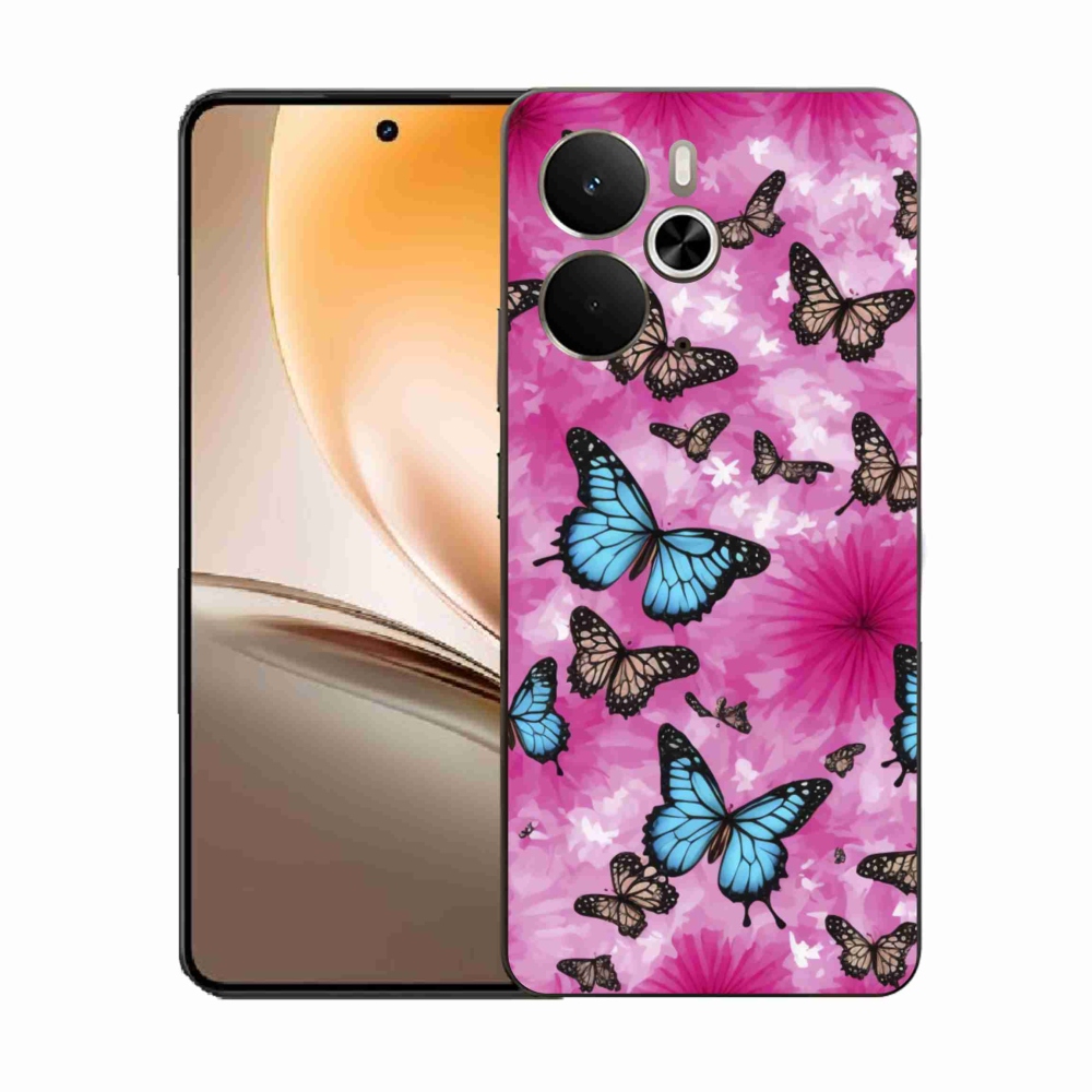 Gelový kryt mmCase na Realme 14T 5G/14 5G - motýlí zahrada
