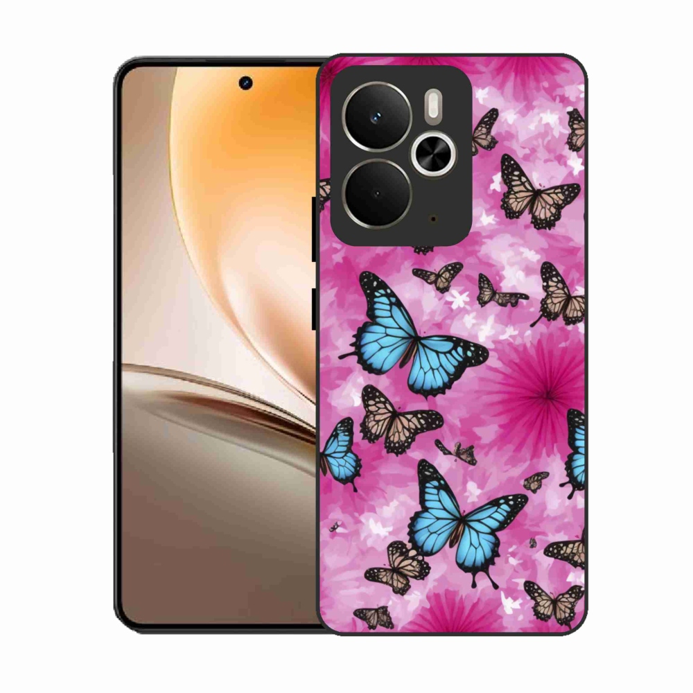 Gelový kryt mmCase na Realme 14T 5G/14 5G - motýlí zahrada