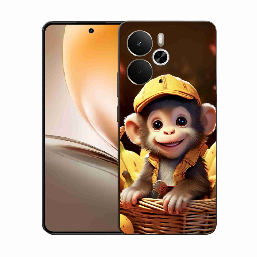 Gelový kryt mmCase na Realme 14T 5G/14 5G - opice v košíku