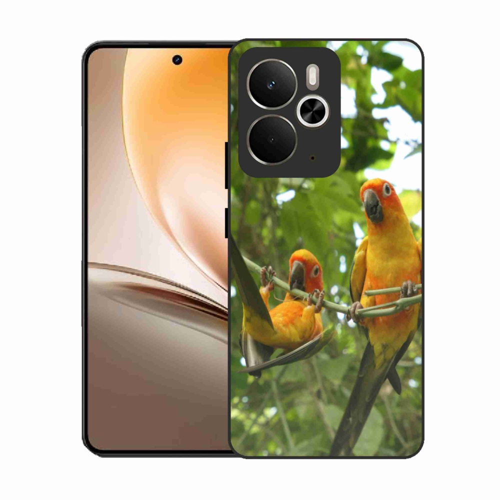 Gelový kryt mmCase na Realme 14T 5G/14 5G - papoušci aratingy