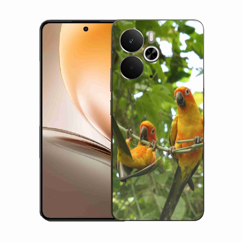 Gelový kryt mmCase na Realme 14T 5G/14 5G - papoušci aratingy