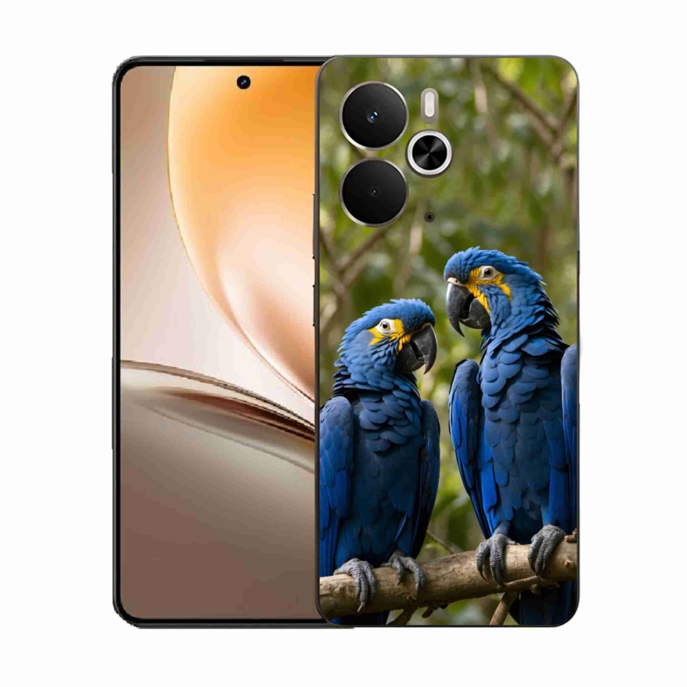 Gelový kryt mmCase na Realme 14T 5G/14 5G - papouščí duo