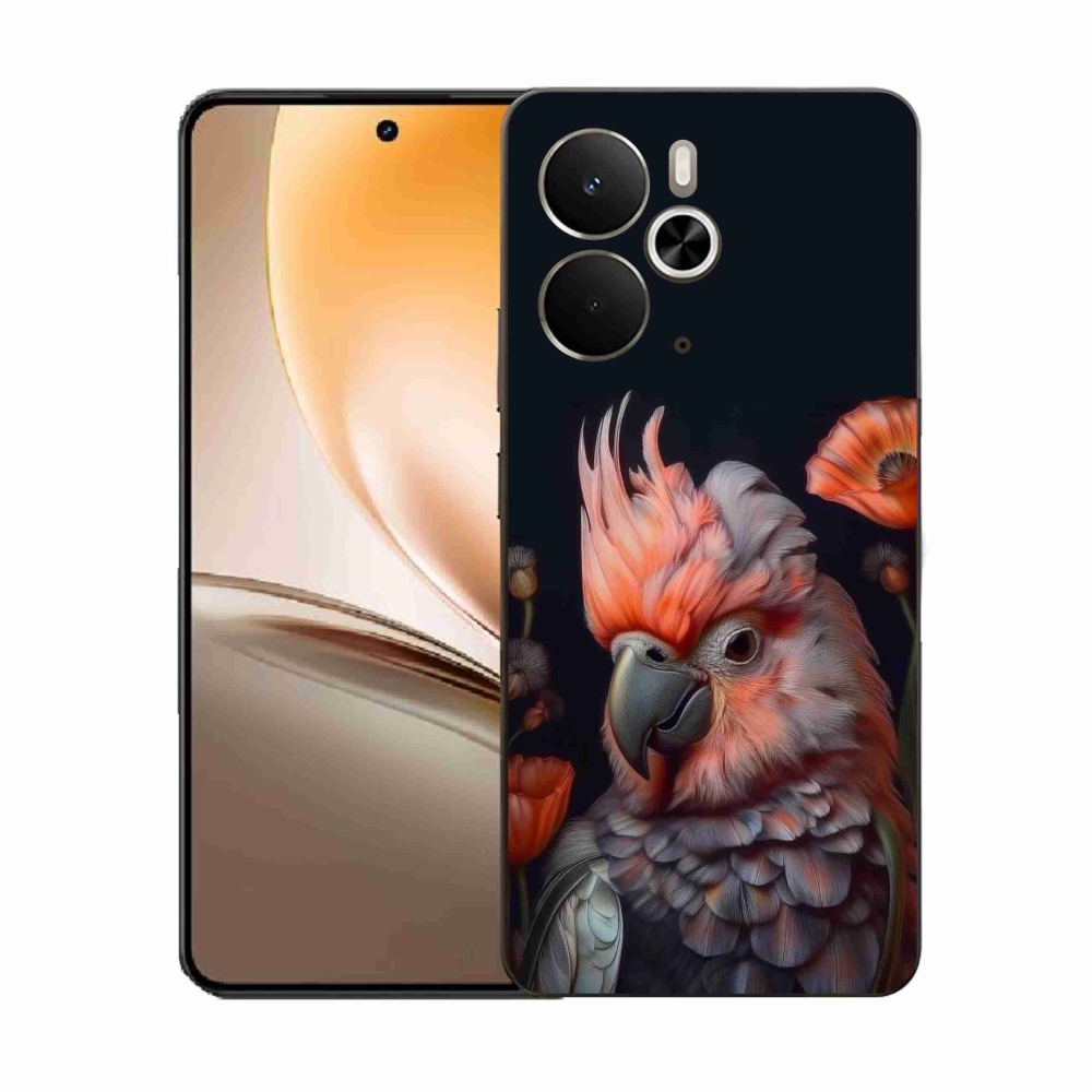 Gelový kryt mmCase na Realme 14T 5G/14 5G - papoušek kakadu v barvách