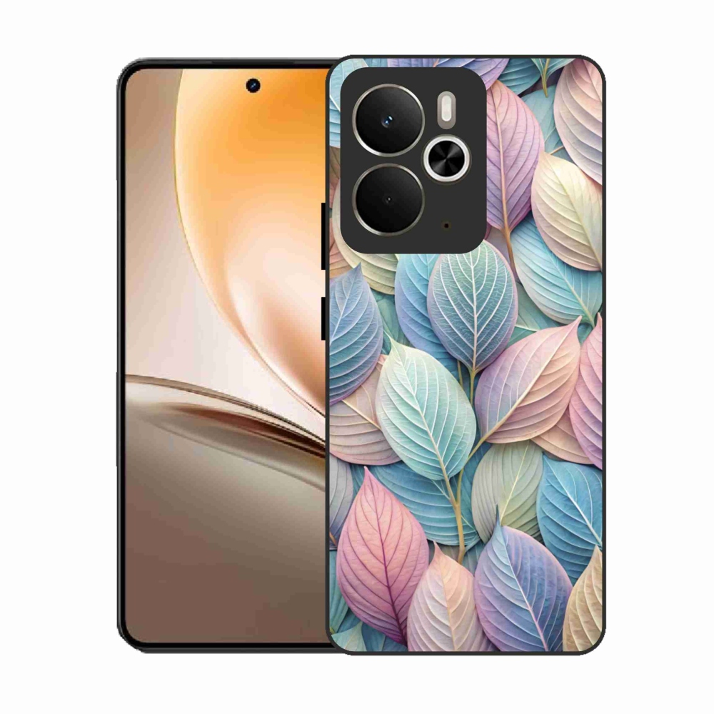 Gelový kryt mmCase na Realme 14T 5G/14 5G - pastelové listy