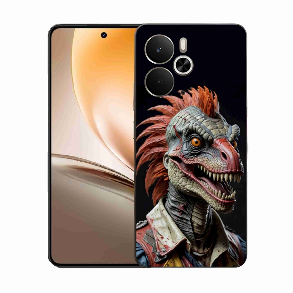 Gelový kryt mmCase na Realme 14T 5G/14 5G - punk dinosaurus