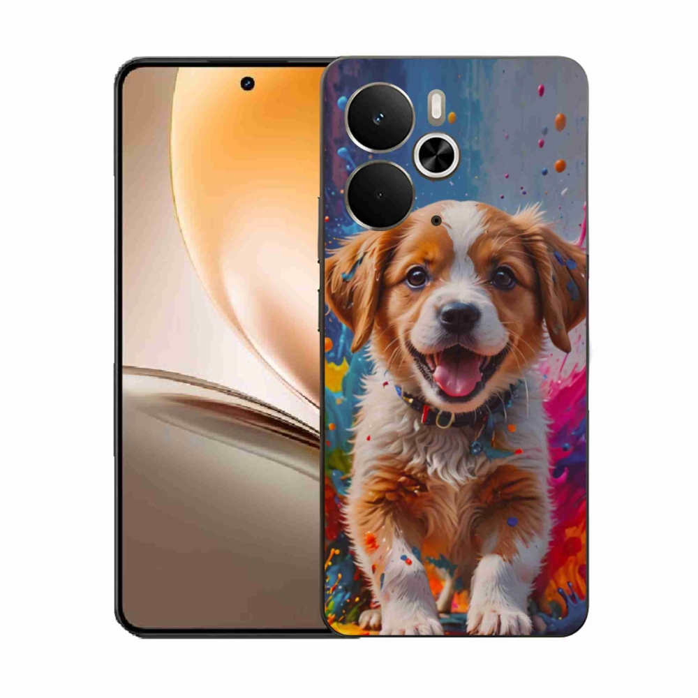 Gelový kryt mmCase na Realme 14T 5G/14 5G - roztomilé štěně 3