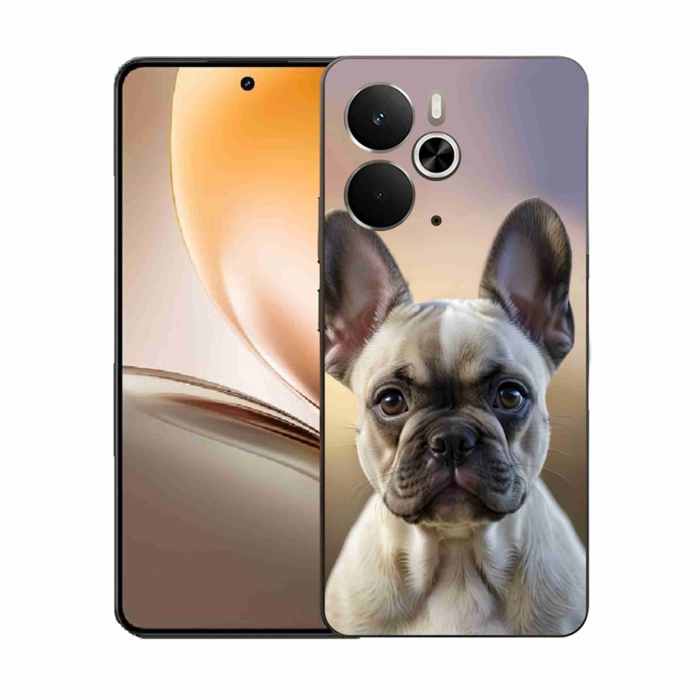 Gelový kryt mmCase na Realme 14T 5G/14 5G - roztomilý francouzský buldoček