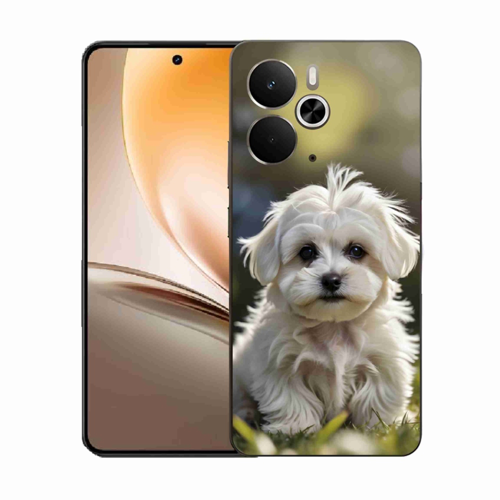 Gelový kryt mmCase na Realme 14T 5G/14 5G - roztomilý maltézský psík