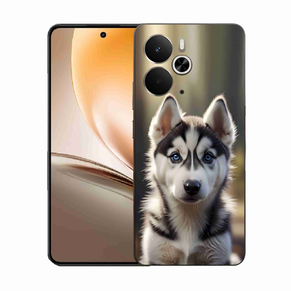 Gelový kryt mmCase na Realme 14T 5G/14 5G - roztomilý sibiřský husky