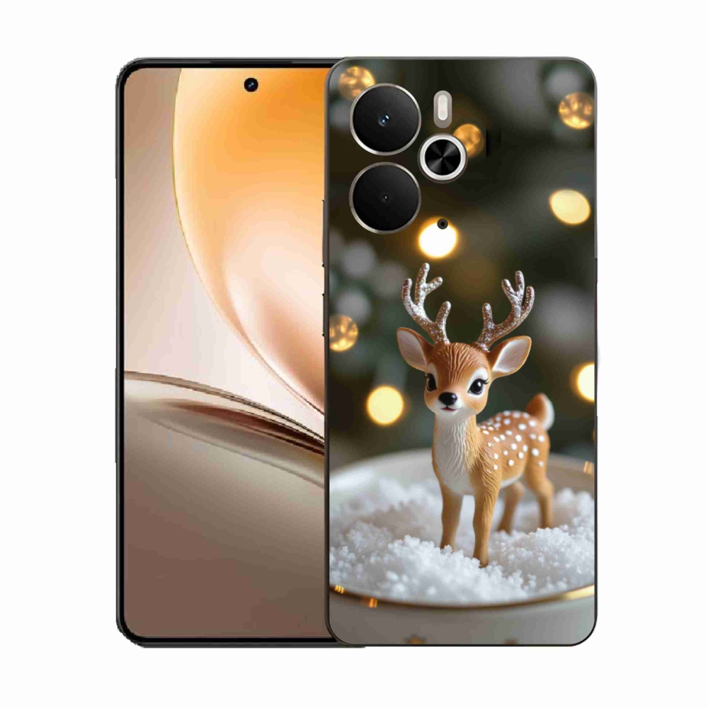 Gelový kryt mmCase na Realme 14T 5G/14 5G - roztomilý vánoční jelen