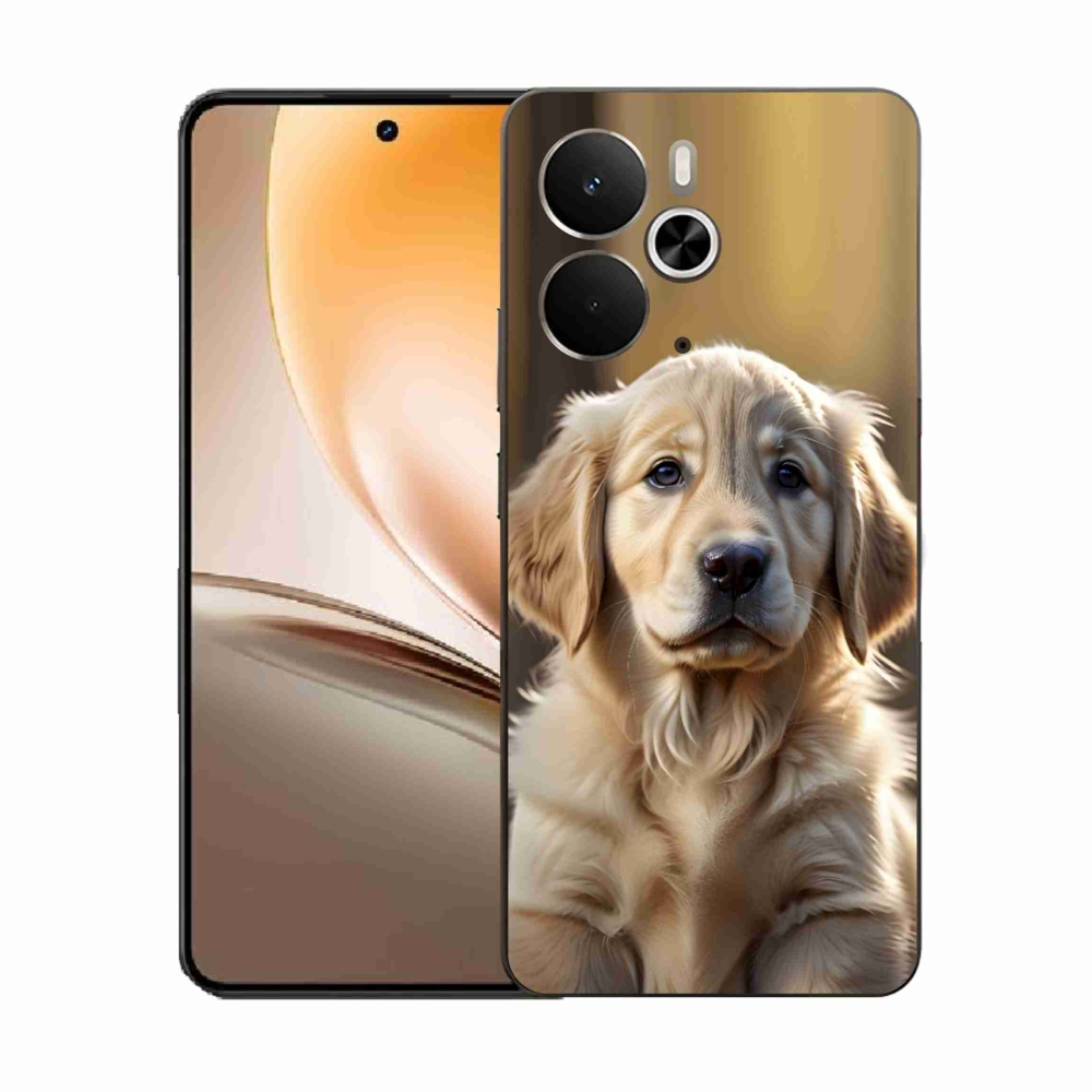 Gelový kryt mmCase na Realme 14T 5G/14 5G - roztomilý zlatý retrívr