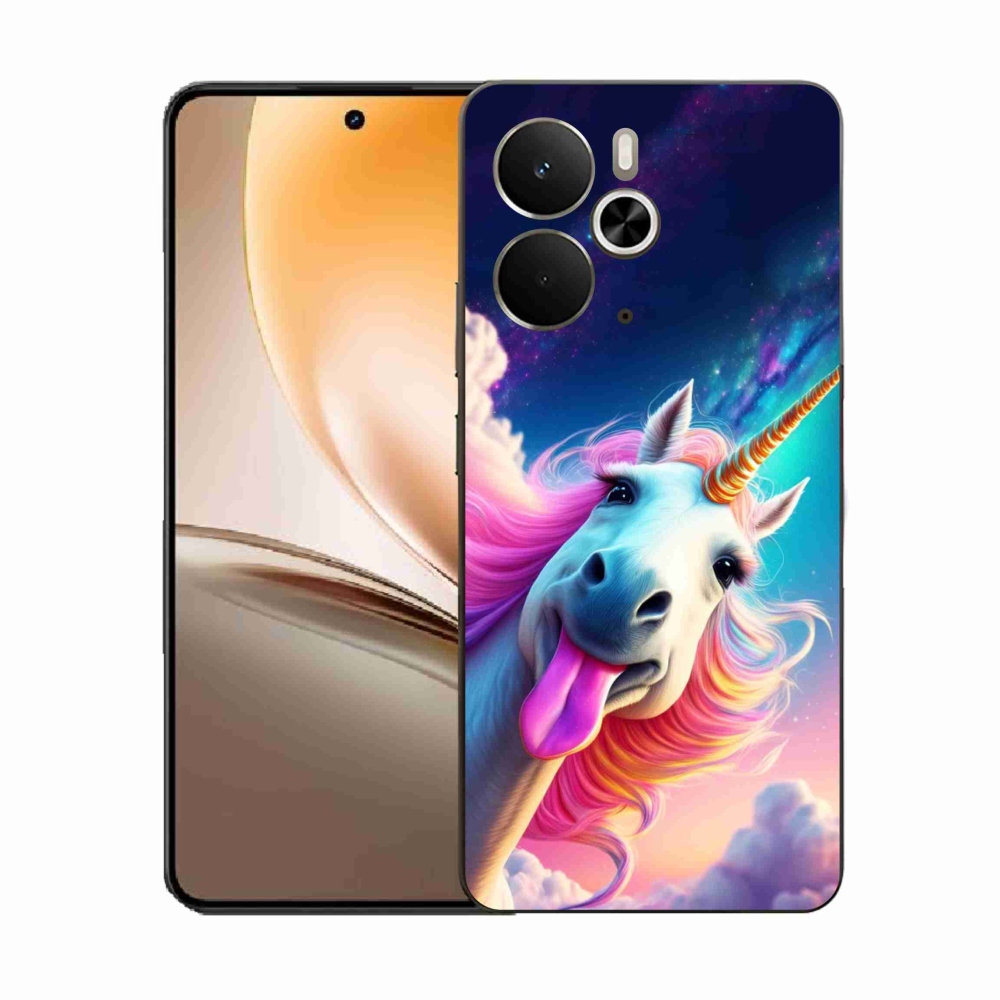 Gelový kryt mmCase na Realme 14T 5G/14 5G - šílený jednorožec