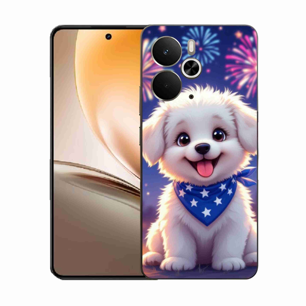 Gelový kryt mmCase na Realme 14T 5G/14 5G - slavnostní štěně