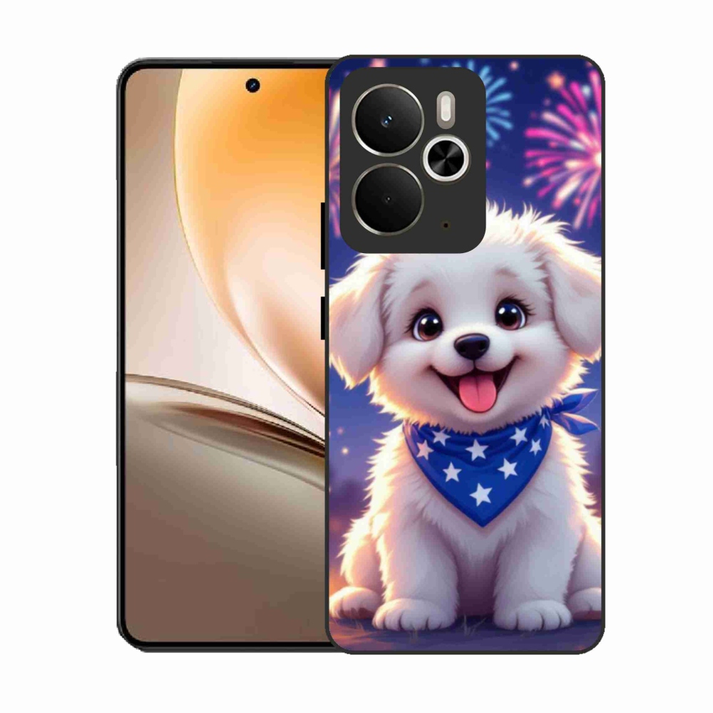 Gelový kryt mmCase na Realme 14T 5G/14 5G - slavnostní štěně