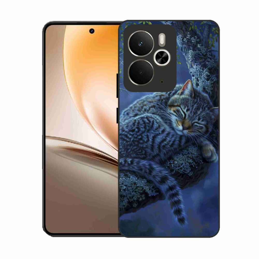 Gelový kryt mmCase na Realme 14T 5G/14 5G - spící kočka