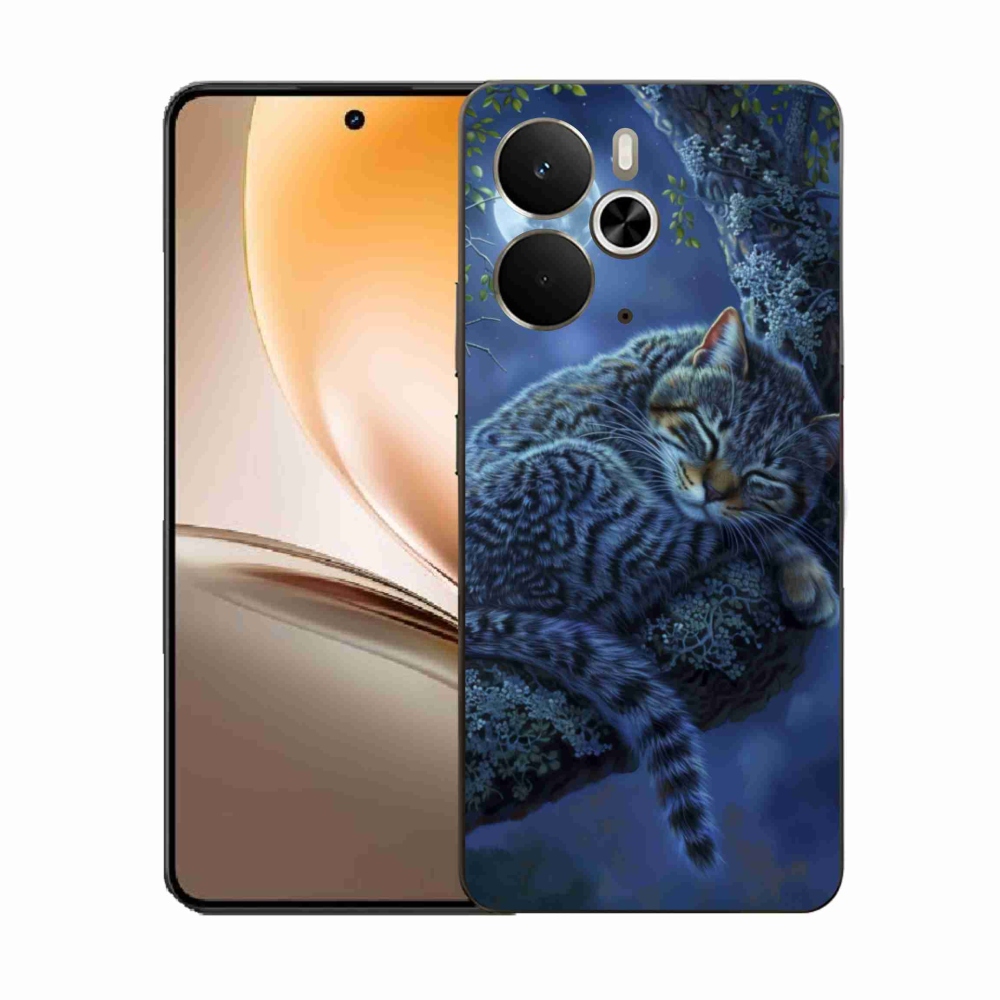 Gelový kryt mmCase na Realme 14T 5G/14 5G - spící kočka