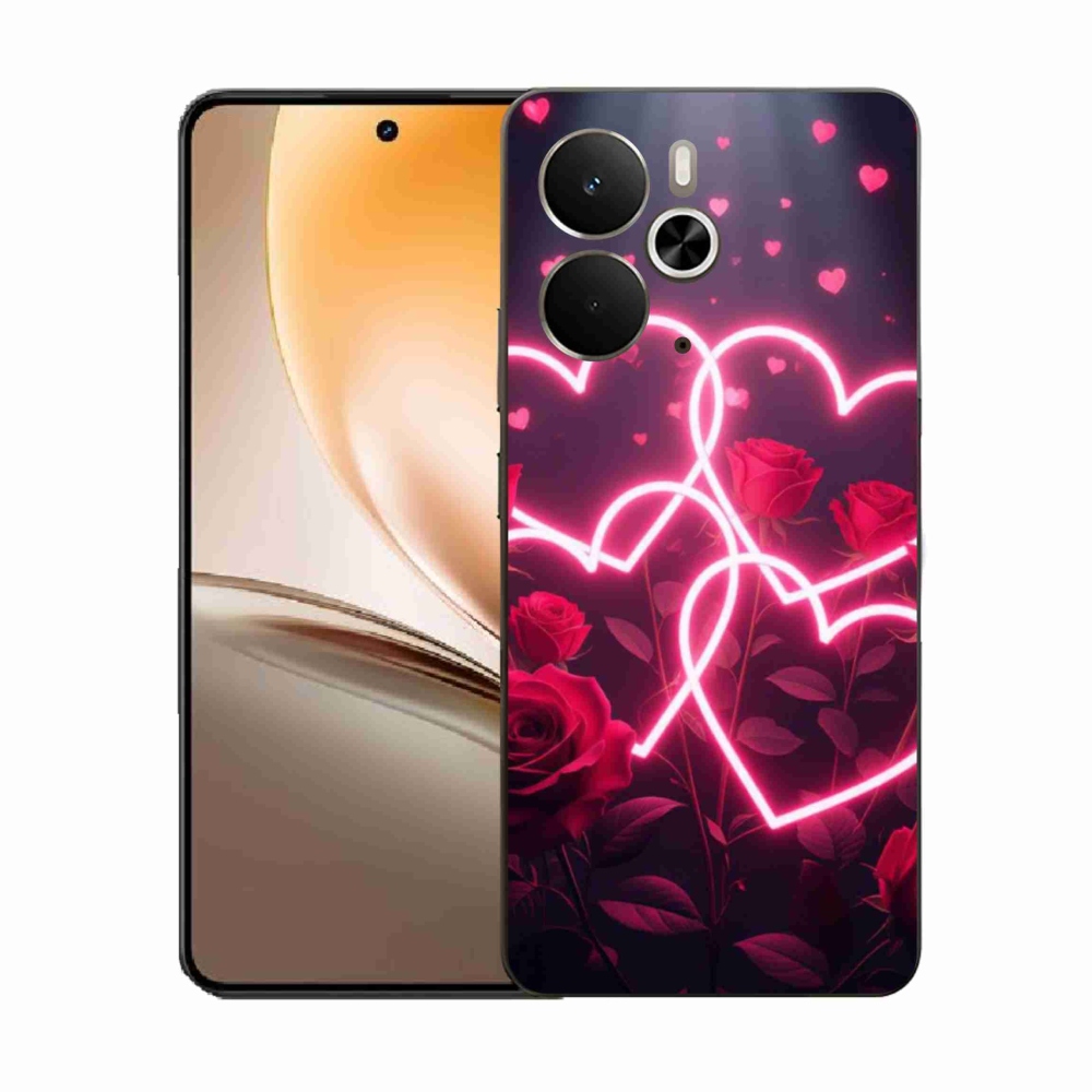Gelový kryt mmCase na Realme 14T 5G/14 5G - srdce lásky