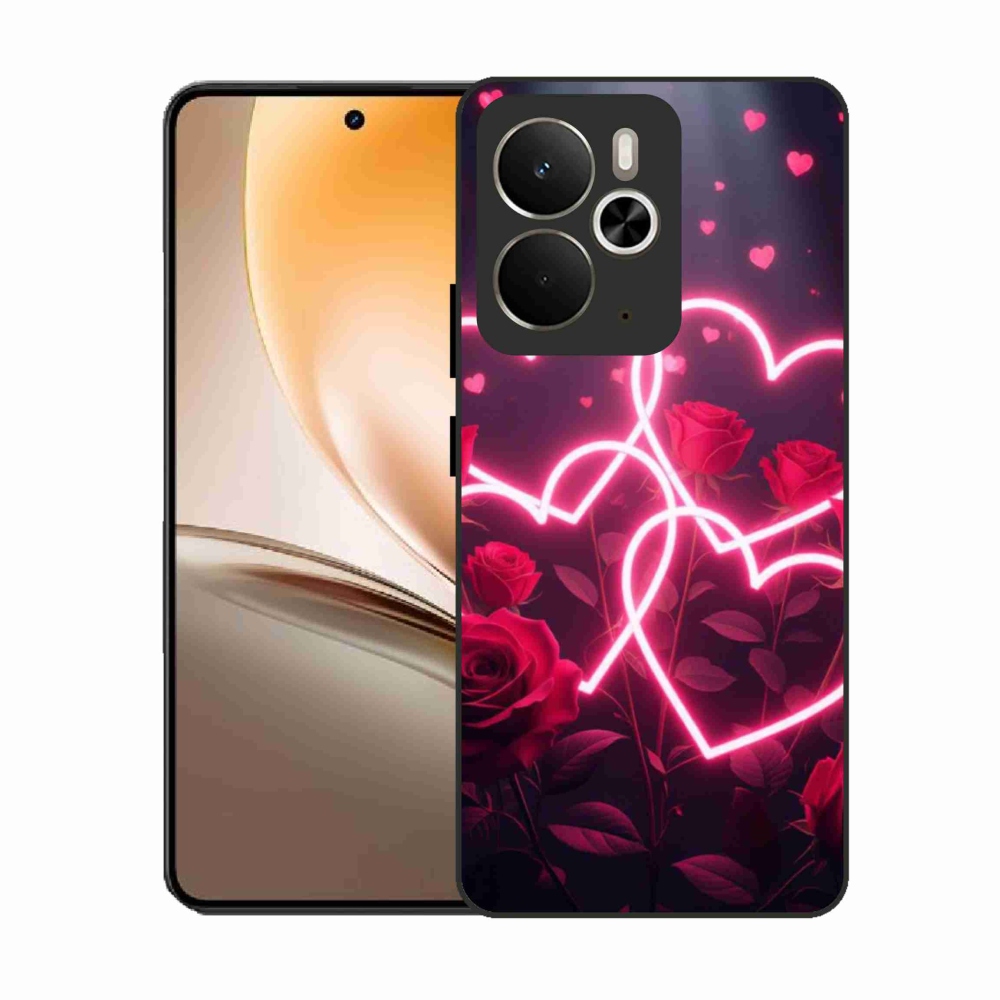 Gelový kryt mmCase na Realme 14T 5G/14 5G - srdce lásky