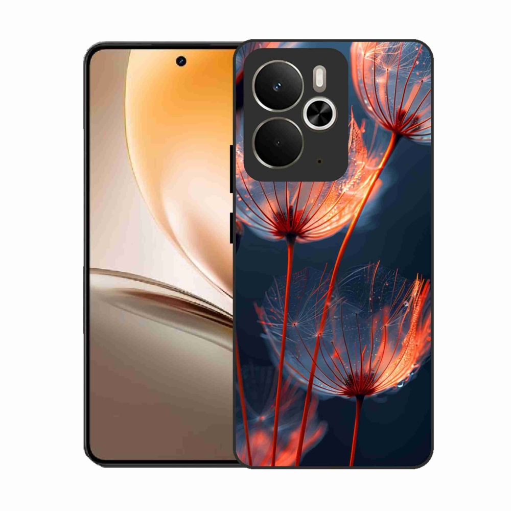 Gelový kryt mmCase na Realme 14T 5G/14 5G - světélkující chmýří