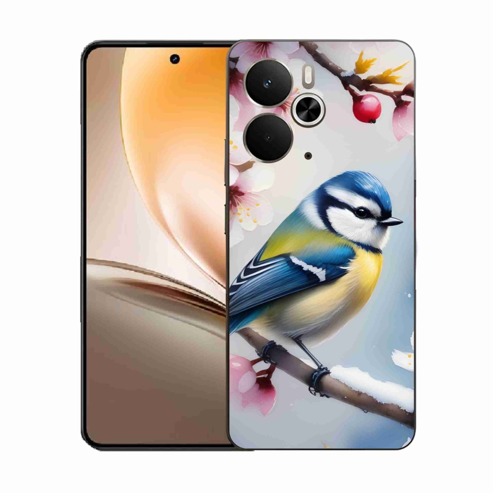 Gelový kryt mmCase na Realme 14T 5G/14 5G - sýkorka