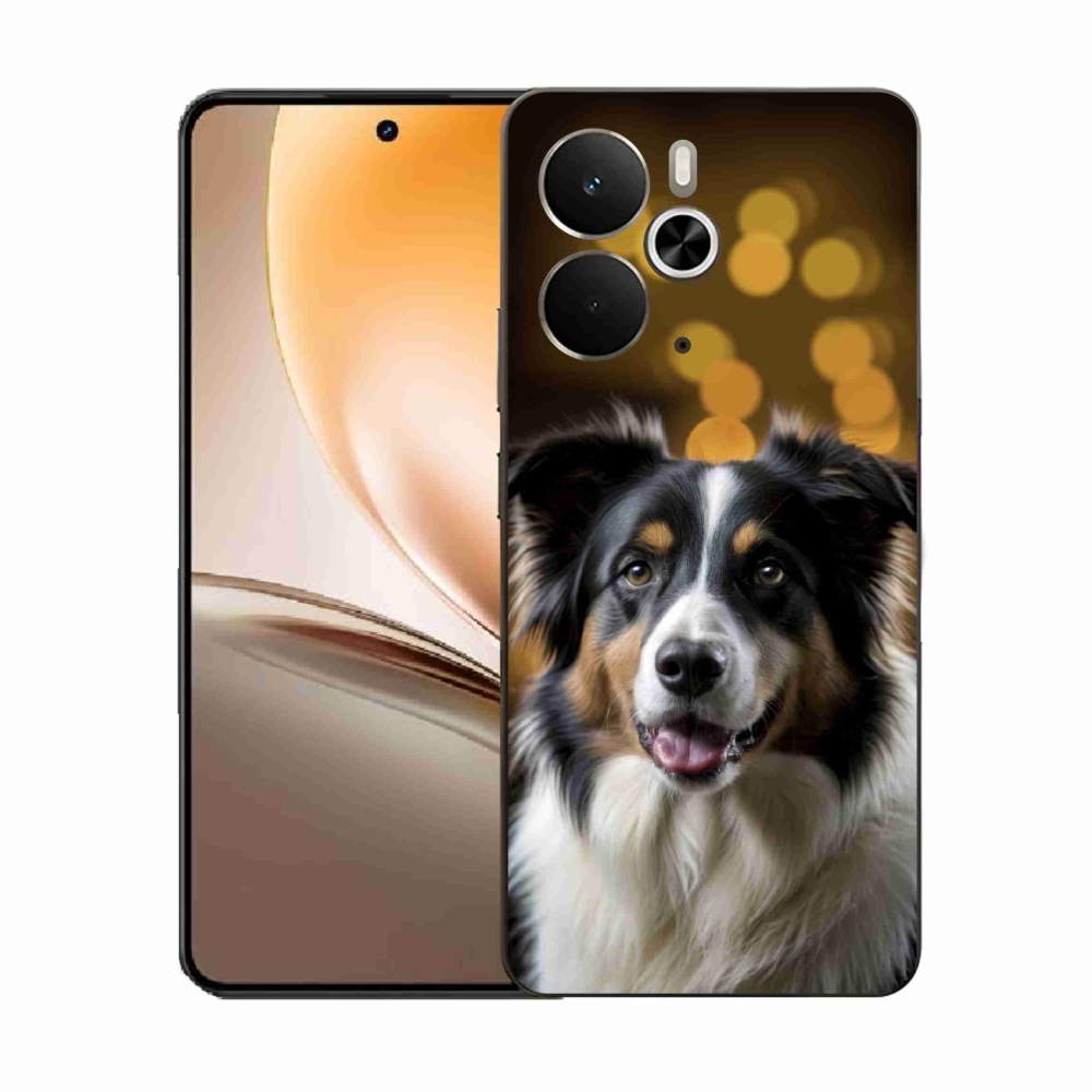 Gelový kryt mmCase na Realme 14T 5G/14 5G - usměvavý australský ovčák