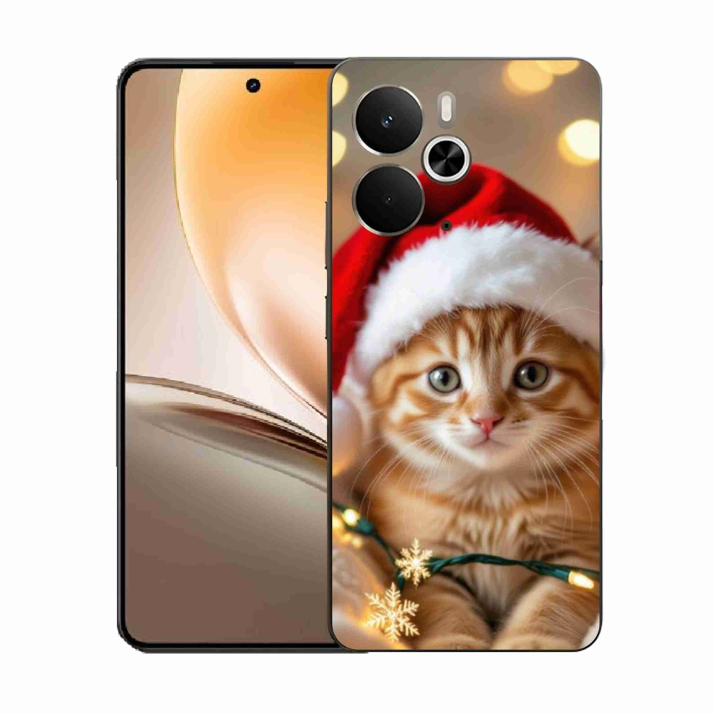 Gelový kryt mmCase na Realme 14T 5G/14 5G - vánoční kotě