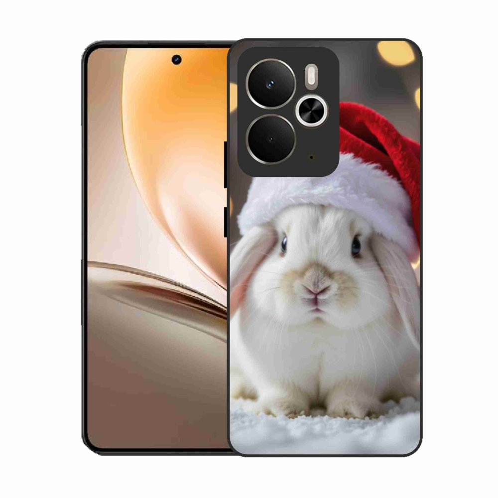 Gelový kryt mmCase na Realme 14T 5G/14 5G - vánoční králík