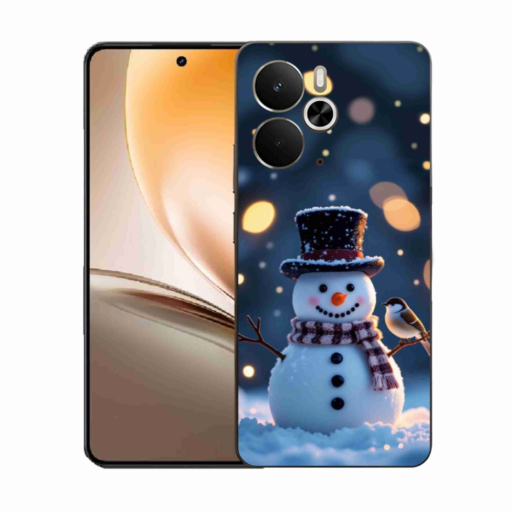 Gelový kryt mmCase na Realme 14T 5G/14 5G - vánoční sněhulák