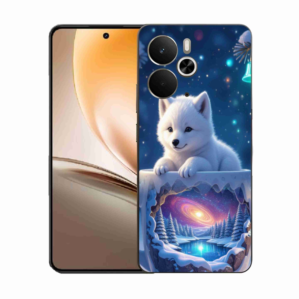 Gelový kryt mmCase na Realme 14T 5G/14 5G - vánoční štěně