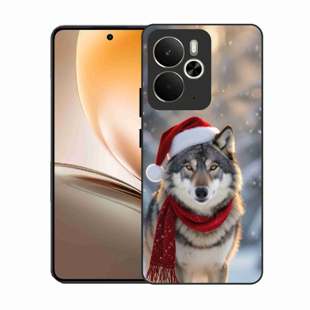 Gelový kryt mmCase na Realme 14T 5G/14 5G - vánoční vlk