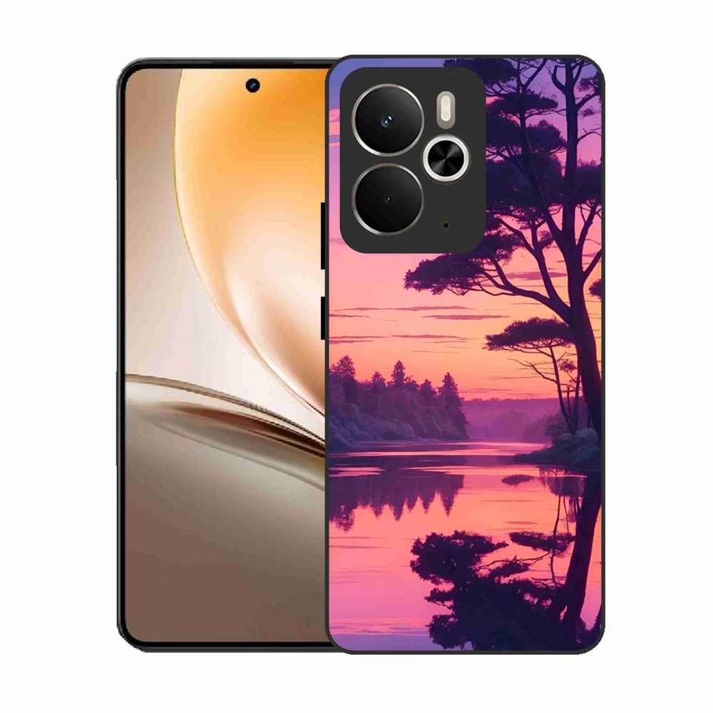 Gelový kryt mmCase na Realme 14T 5G/14 5G - západ slunce nad jezerem