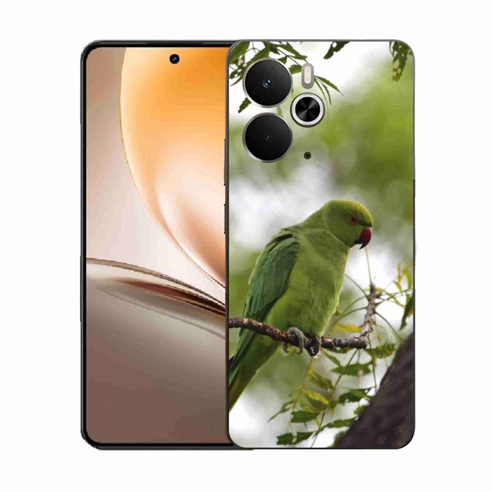 Gelový kryt mmCase na Realme 14T 5G/14 5G - zelený papoušek