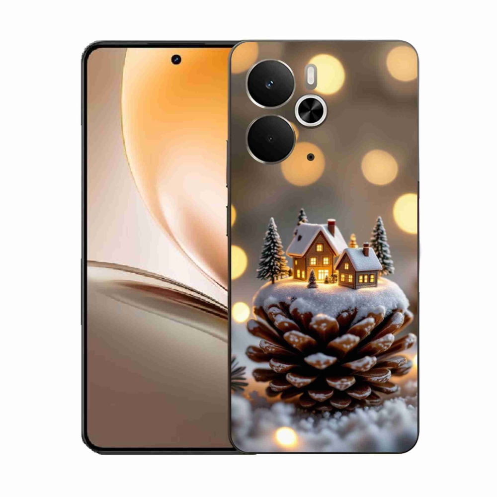 Gelový kryt mmCase na Realme 14T 5G/14 5G - zimní vesnička