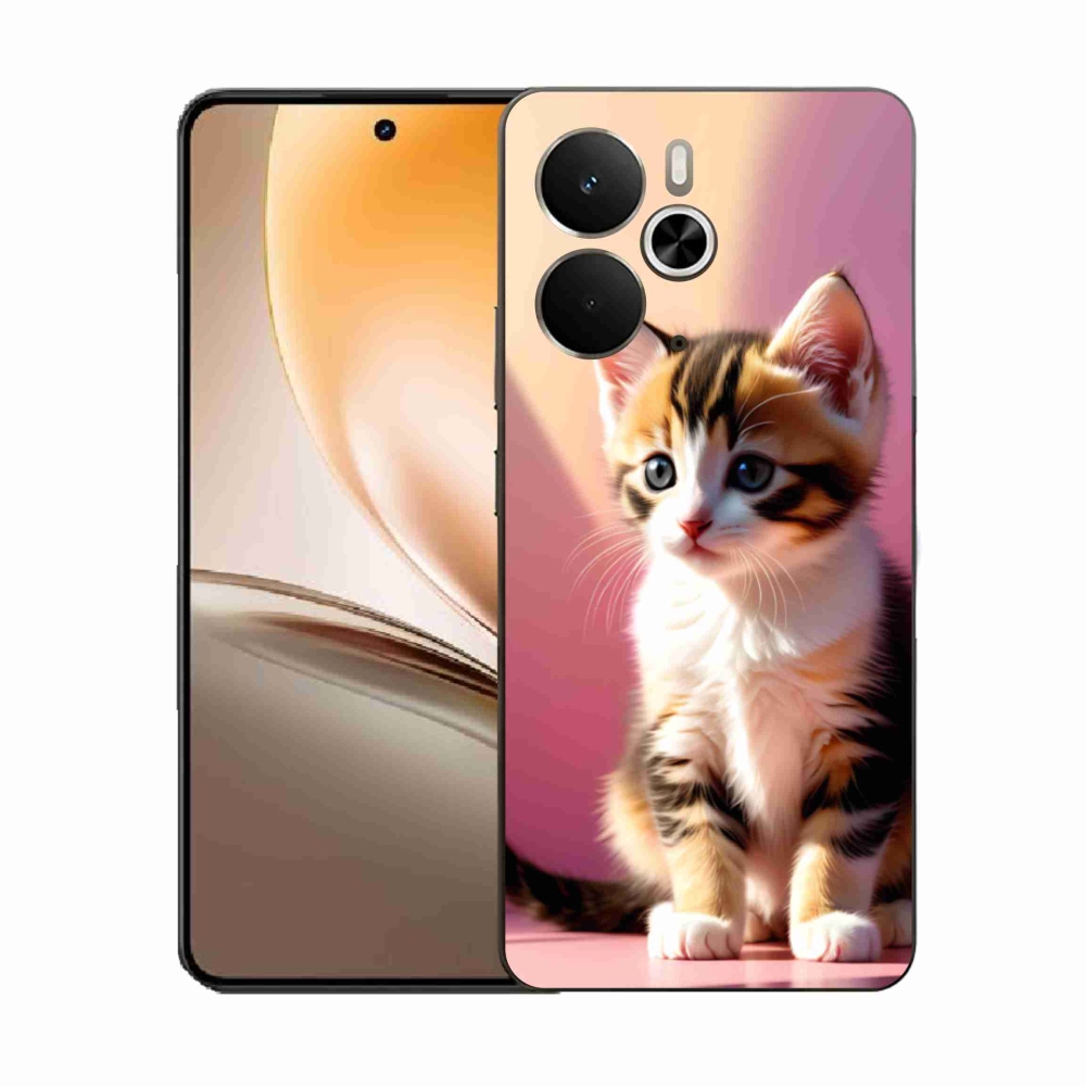 Gelový kryt mmCase na Realme 14T 5G/14 5G - zvědavé kotě 2