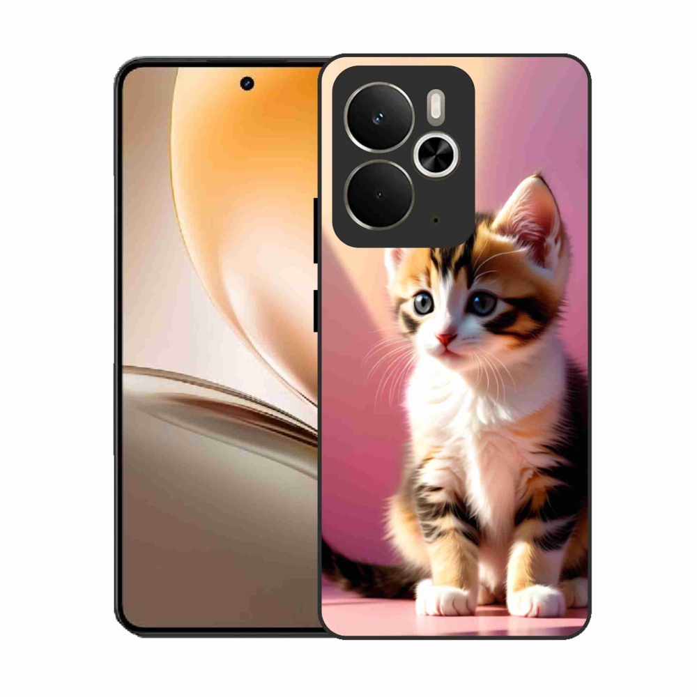 Gelový kryt mmCase na Realme 14T 5G/14 5G - zvědavé kotě 2