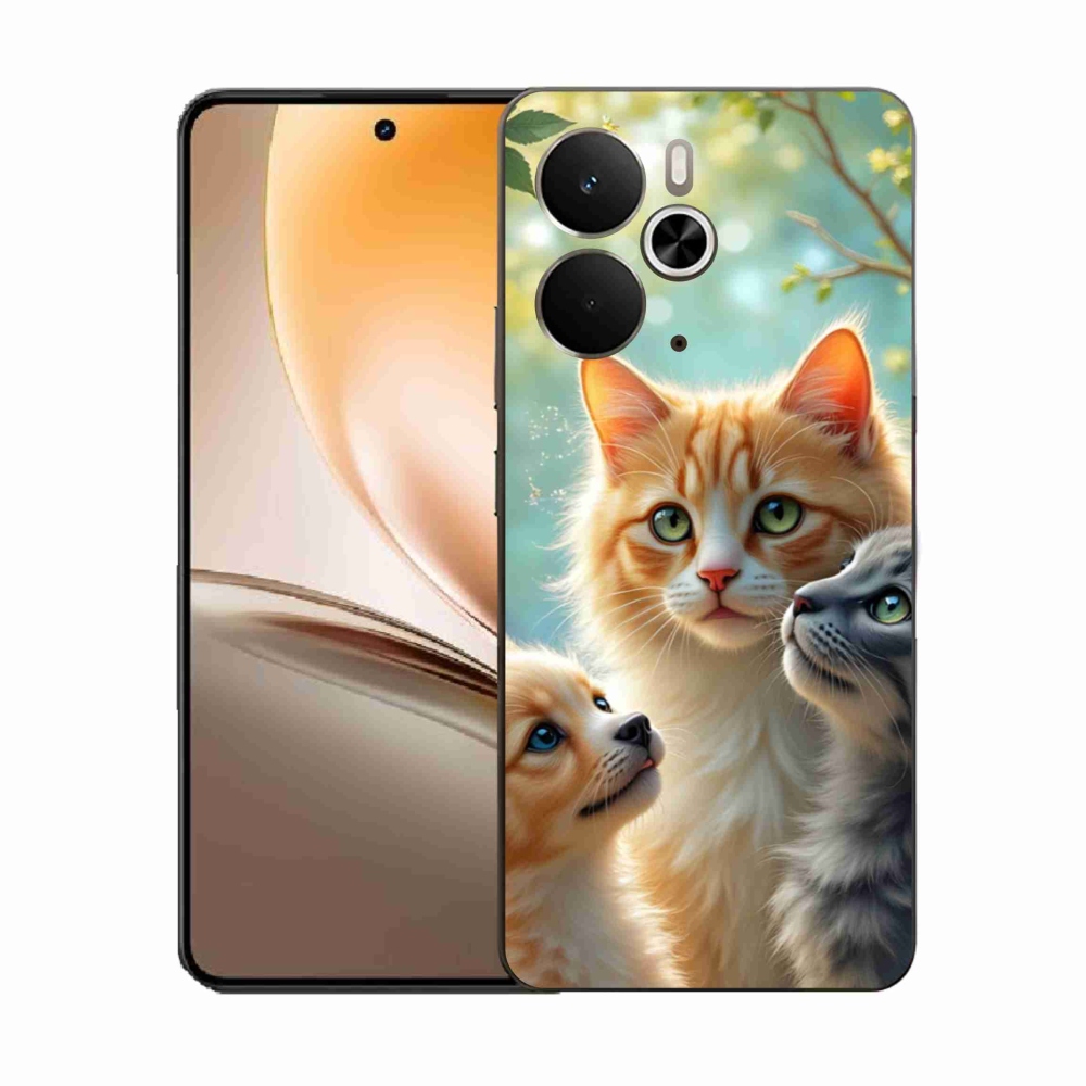 Gelový kryt mmCase na Realme 14T 5G/14 5G - zvířecí přátelství 2