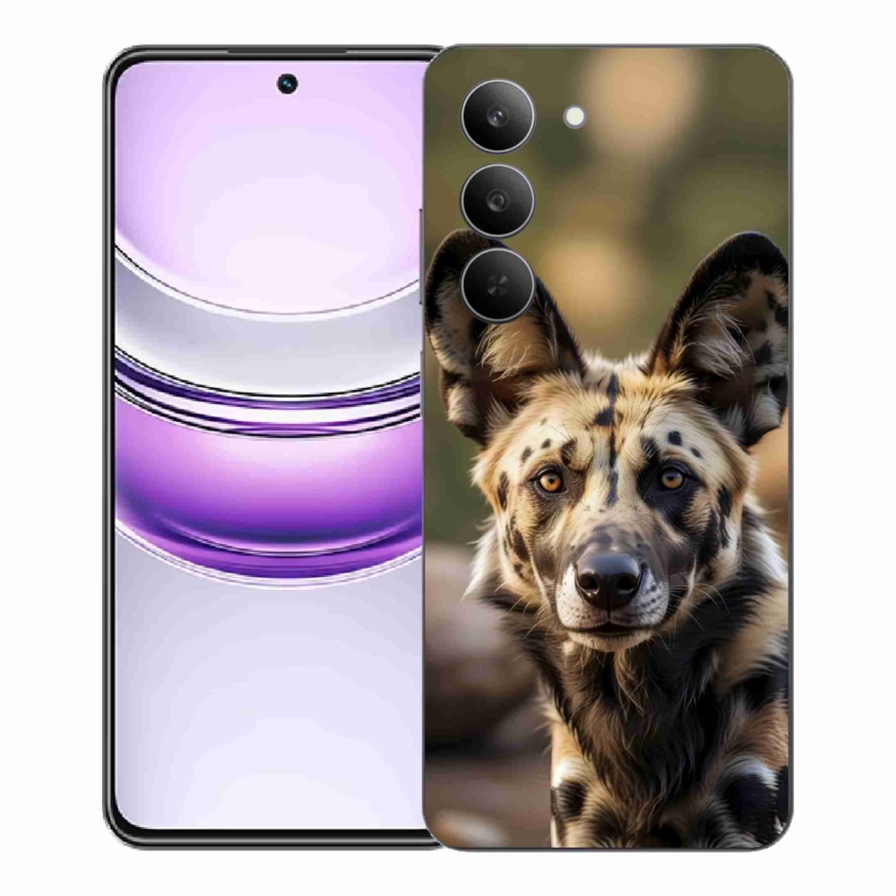 Gelový kryt mmCase na Realme 14x 5G - africký divoký pes