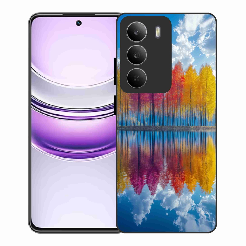 Gelový kryt mmCase na Realme 14x 5G - barevné stromy