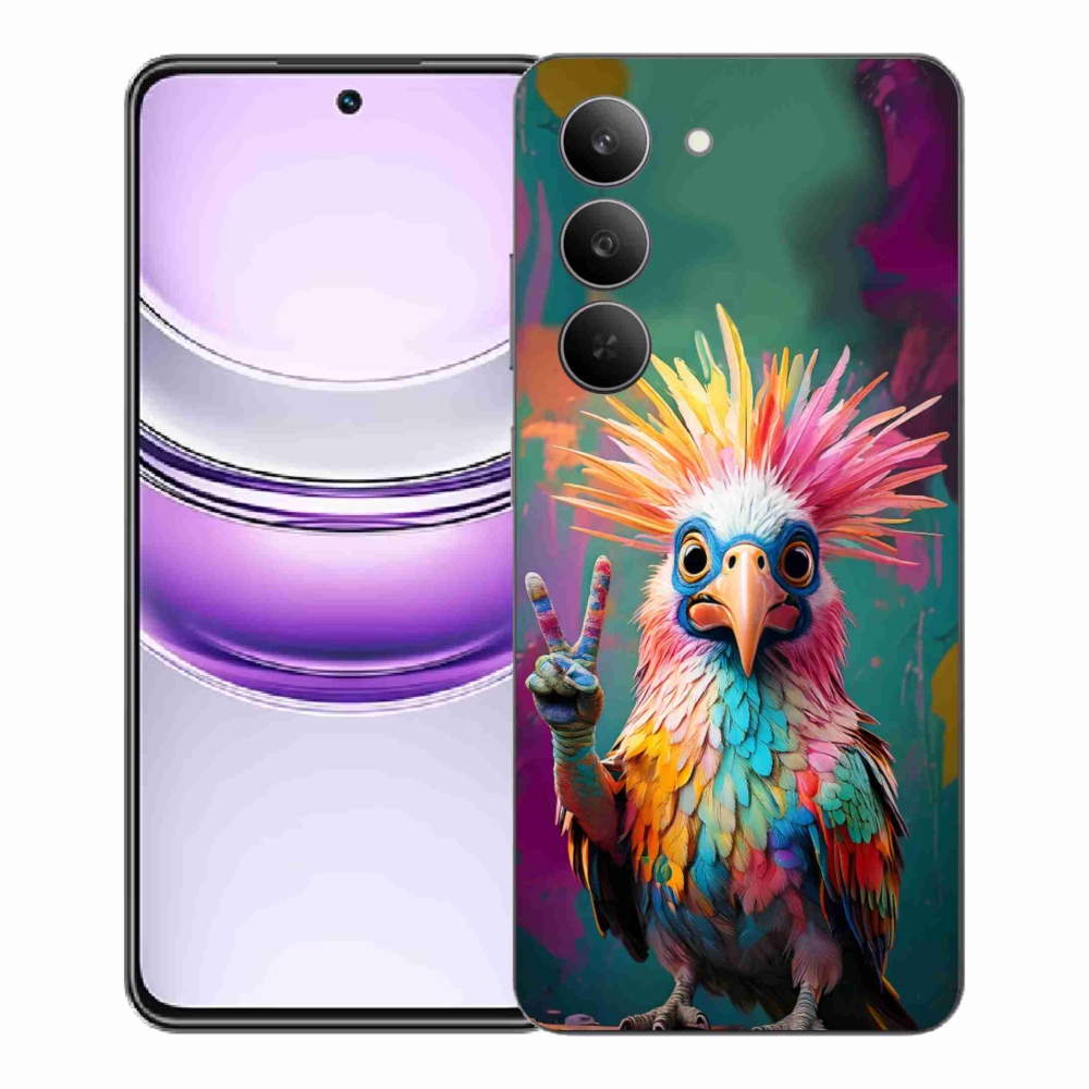 Gelový kryt mmCase na Realme 14x 5G - barevný rebel