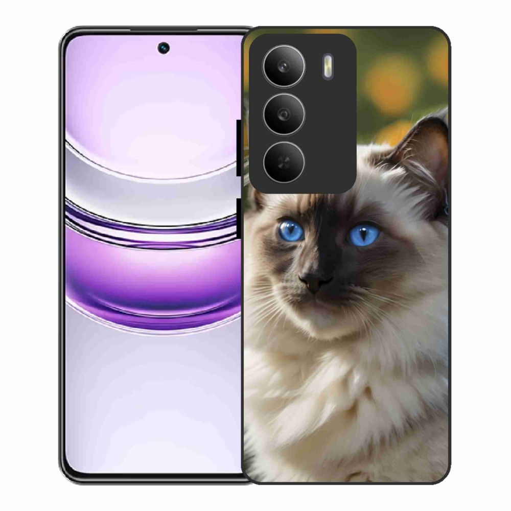Gelový kryt mmCase na Realme 14x 5G - bílý ragdoll