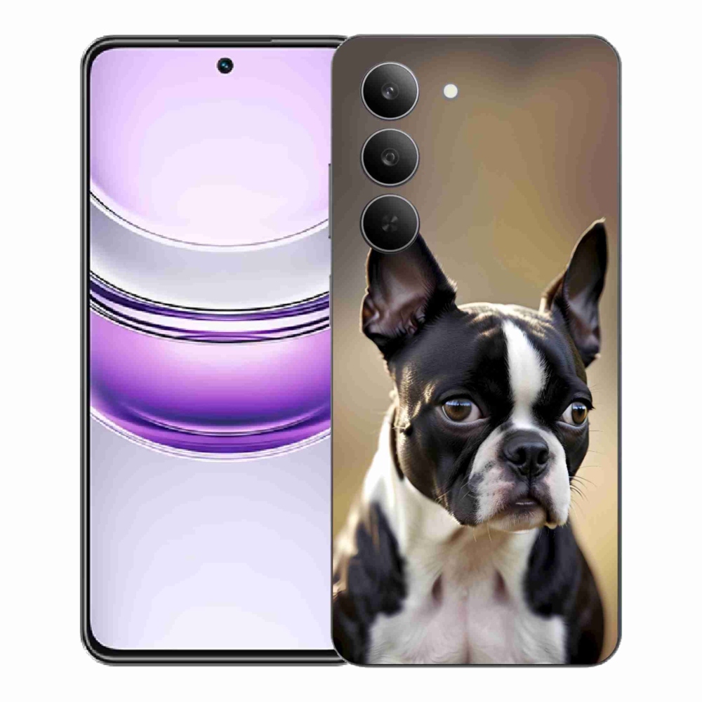 Gelový kryt mmCase na Realme 14x 5G - bostonský teriér