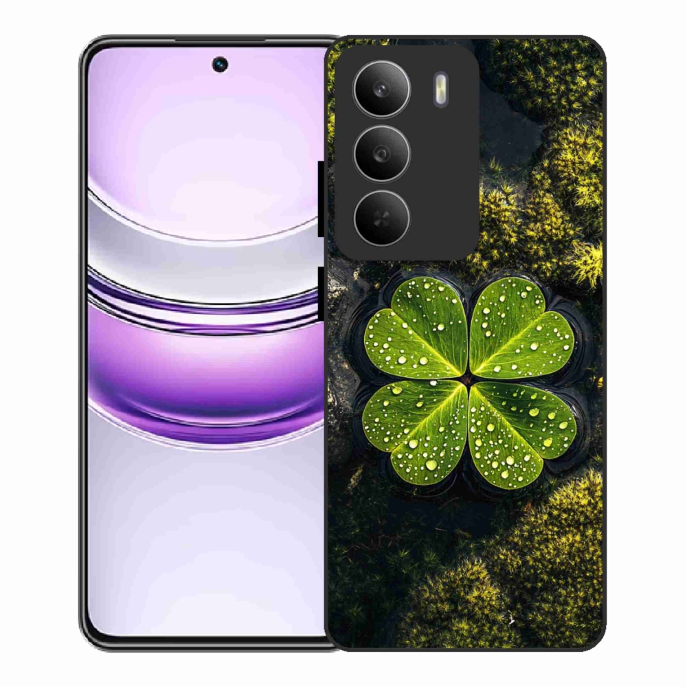 Gelový kryt mmCase na Realme 14x 5G - čtyřlístek