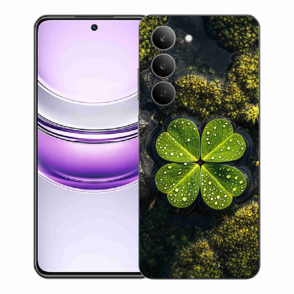 Gelový kryt mmCase na Realme 14x 5G - čtyřlístek