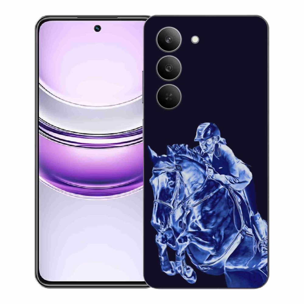 Gelový kryt mmCase na Realme 14x 5G - dostihový kůň