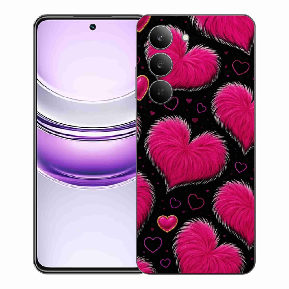 Gelový kryt mmCase na Realme 14x 5G - hebká srdce