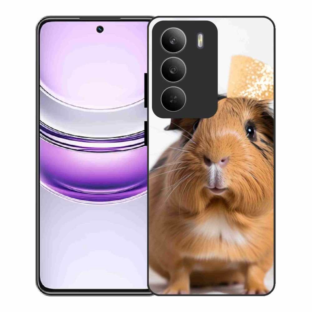 Gelový kryt mmCase na Realme 14x 5G - hnědé morče