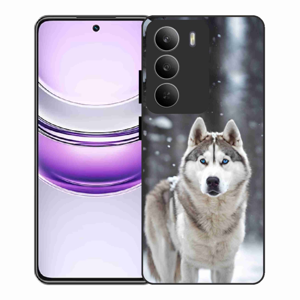 Gelový kryt mmCase na Realme 14x 5G - husky 2